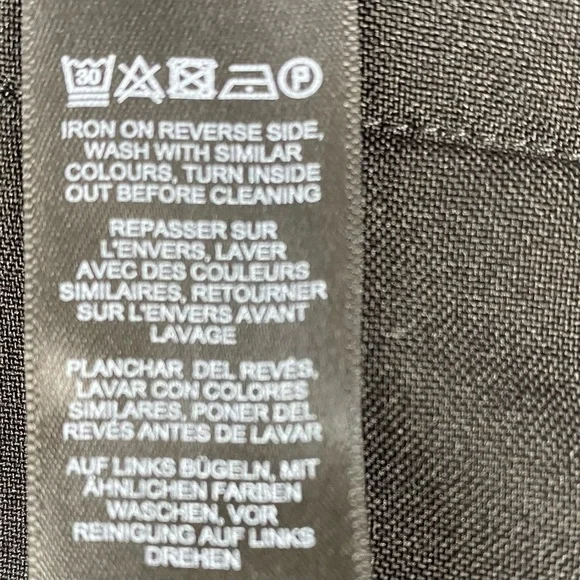 Asos Design Women’s Black Cropped High-Rise Pants, Front Seam, EUC, Size 14 - Picture 14 of 14